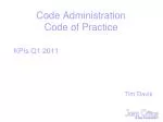 Code Administration Code of Practice - slide 1