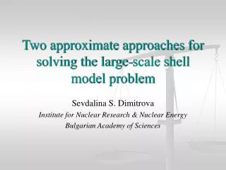 Two approximate approaches for solving the large-scale shell model problem