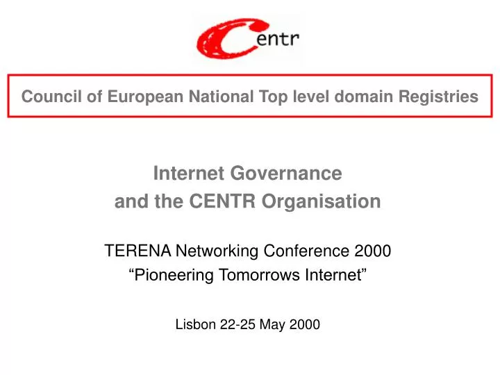 council of european national top level domain registries