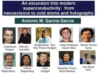 An excursion into modern superconductivity: from nanoscience to cold atoms and holography
