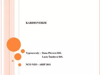 kardioverze