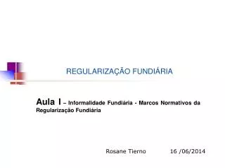 regulariza o fundi ria
