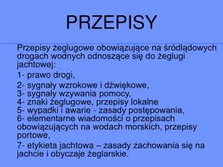 przepisy