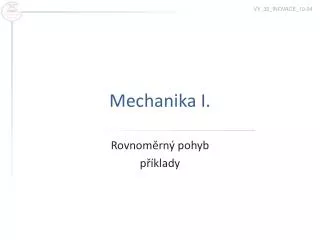 mechanika i