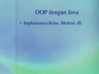 oop dengan java