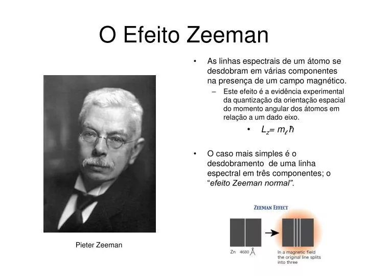 o efeito zeeman