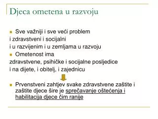 djeca ometena u razvoju