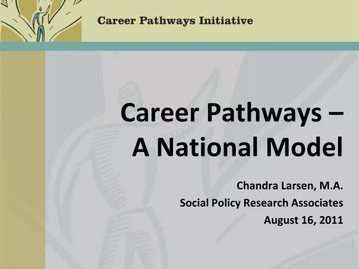 career pathways a national model