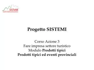 progetto sistemi