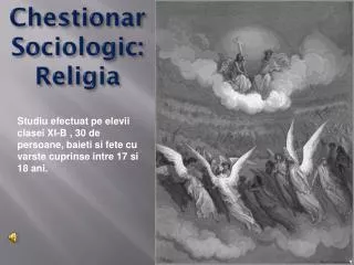 chestionar sociologic religia
