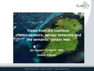 Views from the coalface: chemo-sensors, sensor networks and the semantic sensor web