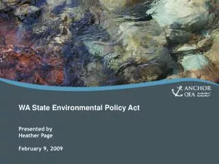 WA State Environmental Policy Act