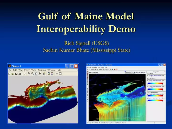 gulf of maine model interoperability demo