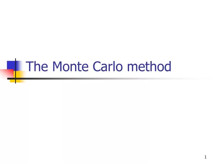 the monte carlo method