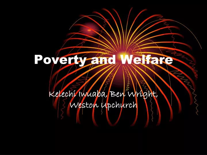 poverty and welfare