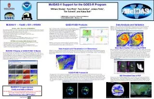 McIDAS-V Support for the GOES-R Program