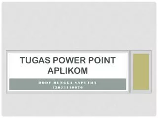 tugas power point aplikom