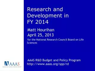 Research and Development in FY 2014