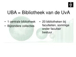 uba bibliotheek van de uva