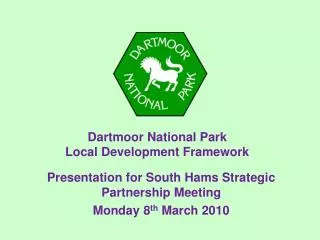 Dartmoor National Park Local Development Framework