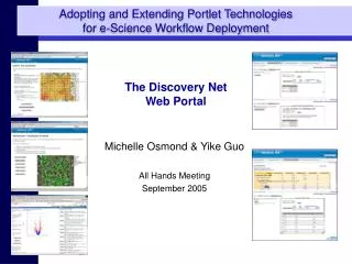 Adopting and Extending Portlet Technologies for e-Science Workflow Deployment