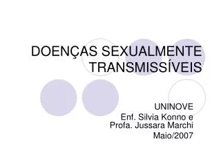 doen as sexualmente transmiss veis