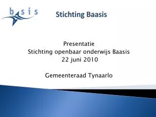stichting baasis