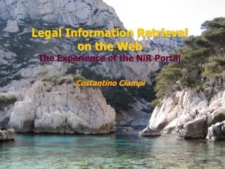 Legal Information Retrieval on the Web The Experience of the NiR Portal