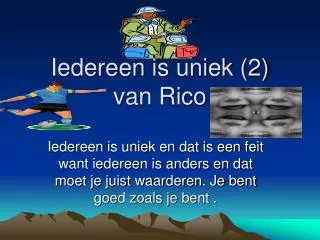 iedereen is uniek 2 van rico