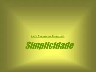 simplicidade