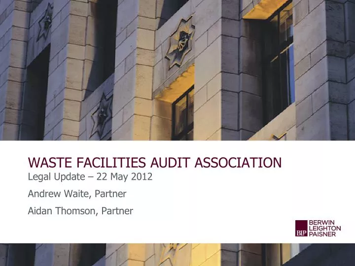 waste facilities audit association