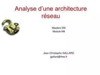 analyse d une architecture r seau