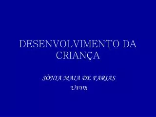 desenvolvimento da crian a