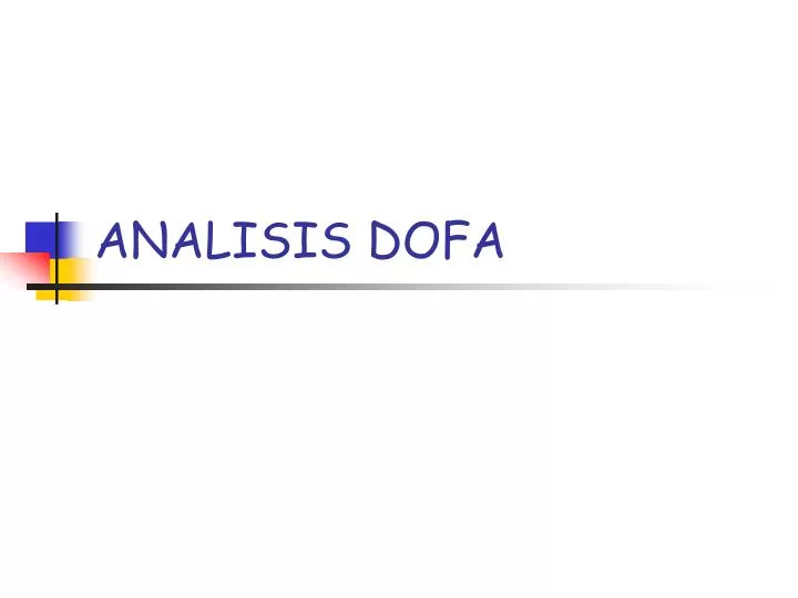 analisis dofa