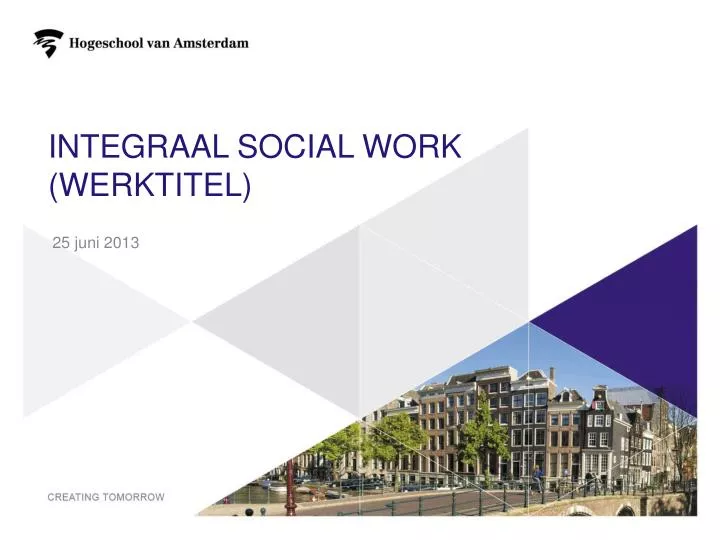 integraal social work werktitel