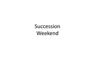Succession Weekend