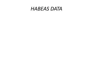 habeas data
