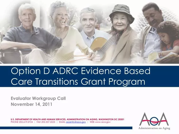 option d adrc evidence based care transitions grant program
