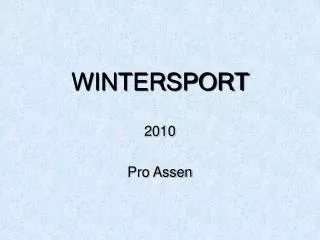 wintersport