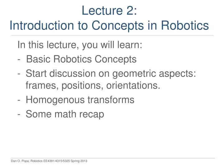 lecture 2 introduction to concepts in robotics