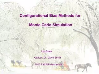 Configurational Bias Methods for Monte Carlo Simulation