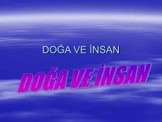 do a ve nsan