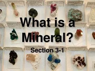 what is a mineral
