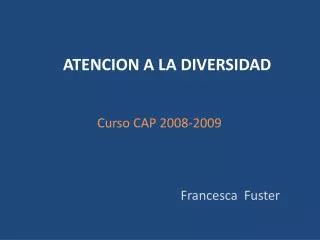 atencion a la diversidad