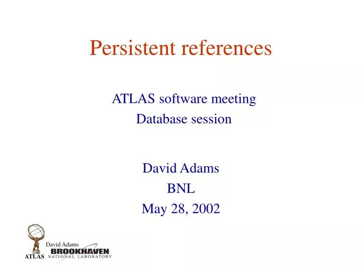 persistent references
