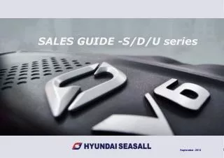 SALES GUIDE -S/D/U series