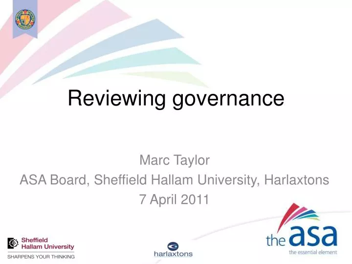 reviewing governance