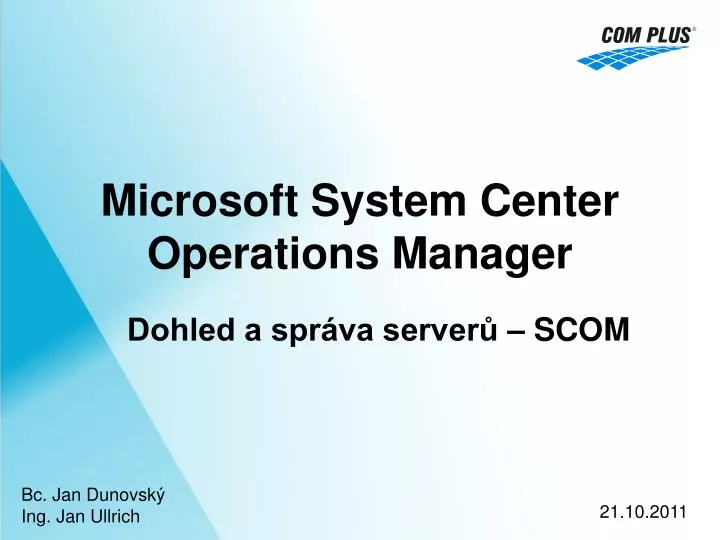 microsoft system center operations manager