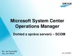 Microsoft System Center Operations Manager - slide 1