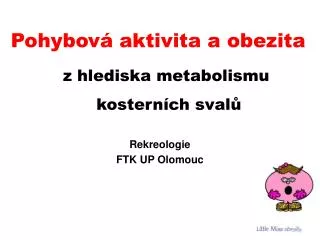 pohybov aktivita a obezita